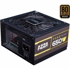 Ab 500 Watt AZZA PSAZ-650W 650W, PC-Netzteil (schwarz, 2x PCIe, 650 Watt)
