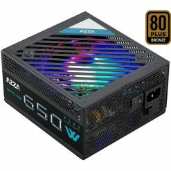 Ab 500 Watt AZZA PSAZ-650W ARGB 650W, PC-Netzteil (schwarz, 2x PCIe, 650 Watt)
