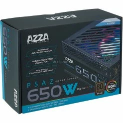 Ab 500 Watt AZZA PSAZ-650W ARGB 650W, PC-Netzteil (schwarz, 2x PCIe, 650 Watt) -Angebote Netzteile Store AZZA PSAZ 650W ARGB 650W PC Netzteil@@tn6601 2