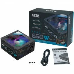 Ab 500 Watt AZZA PSAZ-650W ARGB 650W, PC-Netzteil (schwarz, 2x PCIe, 650 Watt) -Angebote Netzteile Store AZZA PSAZ 650W ARGB 650W PC Netzteil@@tn6601 3