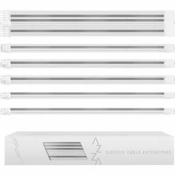 Gesleevte Kabelsets AZZA Sleeved Cable Extensions, Kabelmanagement (weiß/silber) -Angebote Netzteile Store AZZA Sleeved Cable Extensions Kabelmanagement@@1863244 2