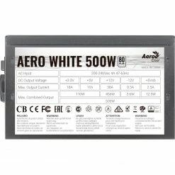 Ab 500 Watt Aerocool AERO 80+ White 500W, PC-Netzteil (schwarz, 2x PCIe, 500 Watt) 13 Ab 500 Watt Aerocool AERO 80+ White 500W, PC-Netzteil (schwarz, 2x PCIe, 500 Watt) -Angebote Netzteile Store Aerocool AERO 80 White 500W PC Netzteil@@tn5r00 5