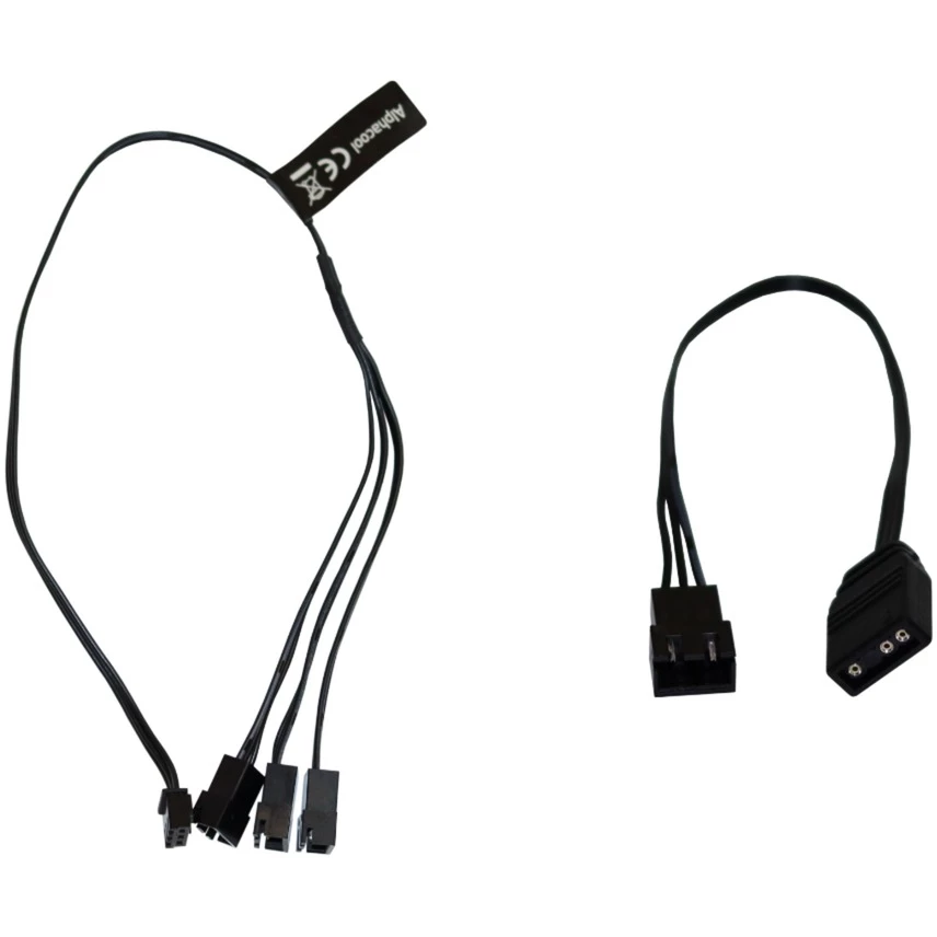Netzteilkabel Alphacool Digital RGB LED Y-Kabel 3-fach Mit JST Stecker (schwarz, 30cm)