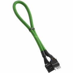 Hardware Cablemod ModFlex Audio Extension, Verlängerungskabel (grün, 30cm)