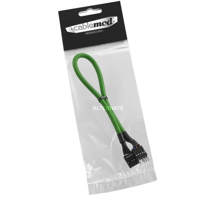 Hardware Cablemod ModFlex Audio Extension, Verlängerungskabel (grün, 30cm) 4 Hardware Cablemod ModFlex Audio Extension, Verlängerungskabel (grün, 30cm) – Bild 3