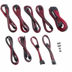 Hardware Cablemod PRO ModMesh RT-Series Cable Kit, Kabelmanagement (carbon/rot, 13-teilig)