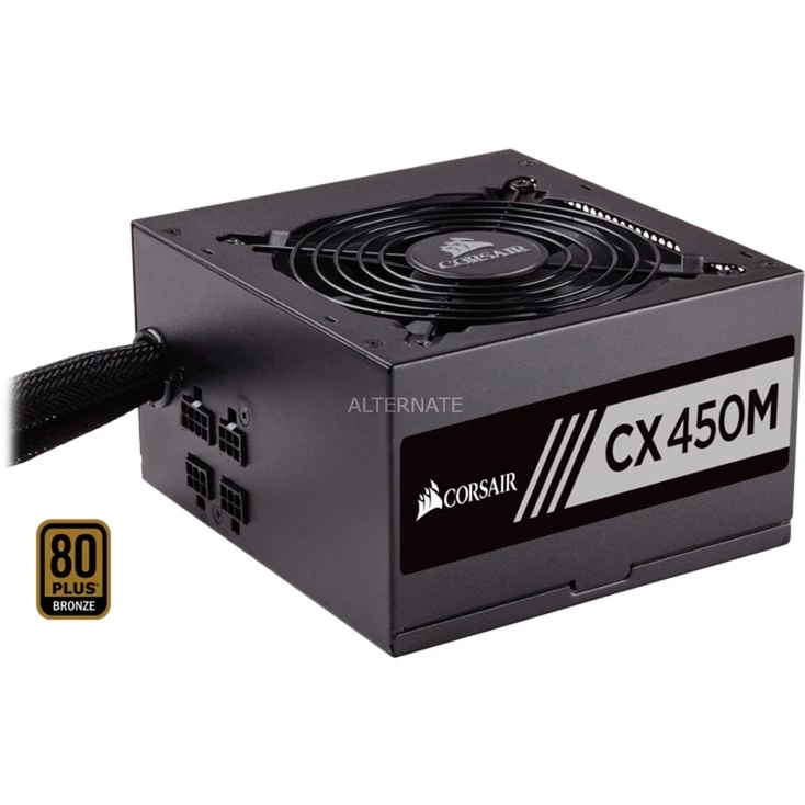 Unter 500 Watt Corsair CX450M 450W, PC-Netzteil (schwarz, 2x PCIe, Kabel-Management, 450 Watt) 3 Unter 500 Watt Corsair CX450M 450W, PC-Netzteil (schwarz, 2x PCIe, Kabel-Management, 450 Watt)