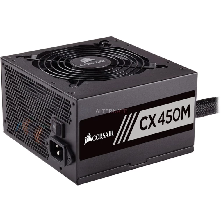 Unter 500 Watt Corsair CX450M 450W, PC-Netzteil (schwarz, 2x PCIe, Kabel-Management, 450 Watt) 4 Unter 500 Watt Corsair CX450M 450W, PC-Netzteil (schwarz, 2x PCIe, Kabel-Management, 450 Watt) – Bild 2