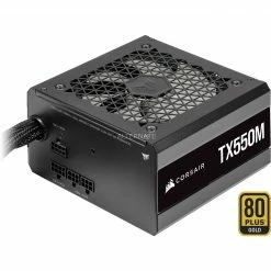 Ab 500 Watt Corsair TX550M (2021) 550W, PC-Netzteil (schwarz, 2x PCIe, Kabel-Management, 550 Watt)