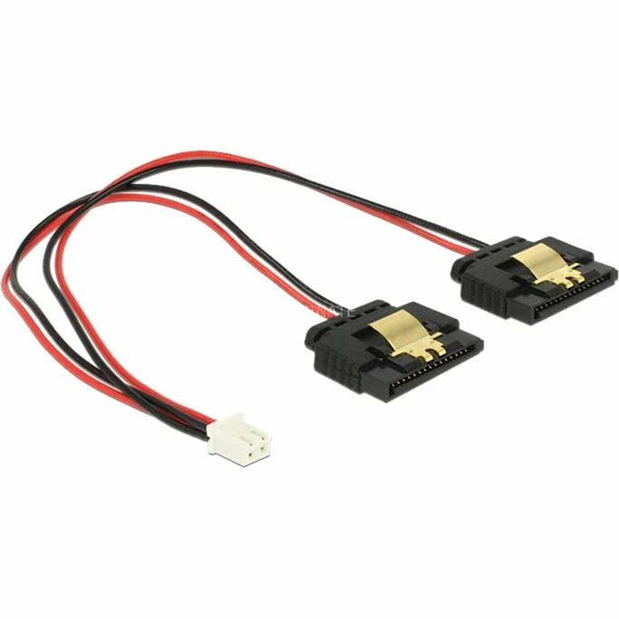 Raspberry Pi DeLOCK 2Pin Buchse > 2x SATA 15Pin Buchse, Y-Kabel (schwarz/rot, 20cm) 3 Raspberry Pi DeLOCK 2Pin Buchse > 2x SATA 15Pin Buchse, Y-Kabel (schwarz/rot, 20cm)