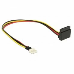 Netzteilkabel DeLOCK Kabel Power Floppy 4Pin (Stecker) > SATA 15Pin (Buchse) (30cm)