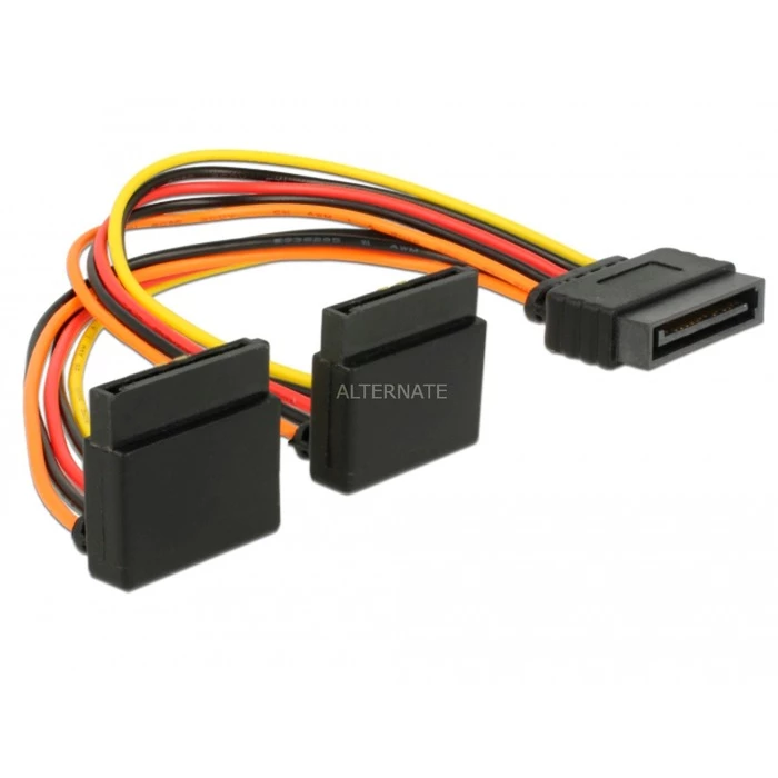 Netzteilkabel DeLOCK Stromkabel SATA 15Pin (Stecker) > 2x SATA 15Pin (Buchse) (15cm) 3 Netzteilkabel DeLOCK Stromkabel SATA 15Pin (Stecker) > 2x SATA 15Pin (Buchse) (15cm)
