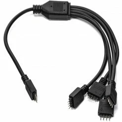 Netzteilkabel EKWB EK-RGB 4-Way Splitter Cable, Y-Kabel (schwarz)