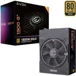 Ab 750 Watt EVGA SuperNOVA 1300 G+ 80+ GOLD 1300W, PC-Netzteil (schwarz, 8x PCIe, Kabel-Management, 1300 Watt)