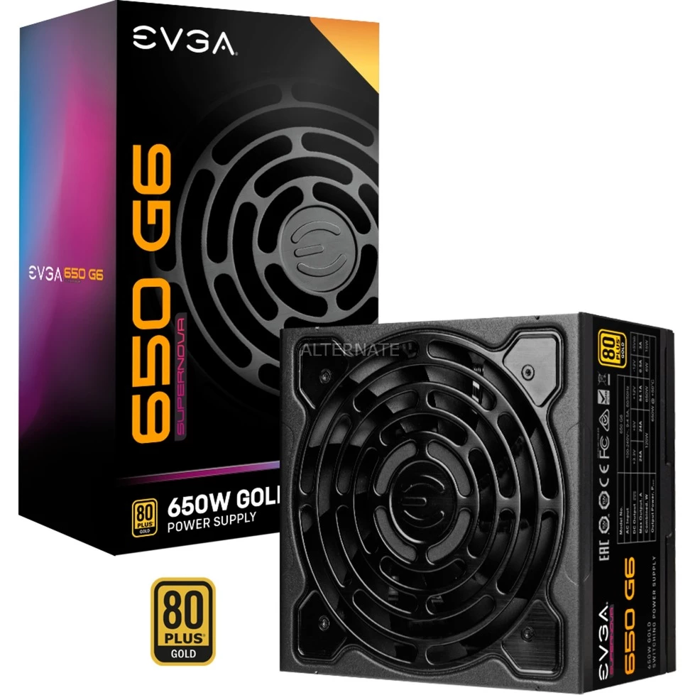 Ab 500 Watt EVGA SuperNOVA 650 G6, PC-Netzteil (schwarz, 3x PCIe, Kabel-Management, 650 Watt) 3 Ab 500 Watt EVGA SuperNOVA 650 G6, PC-Netzteil (schwarz, 3x PCIe, Kabel-Management, 650 Watt)