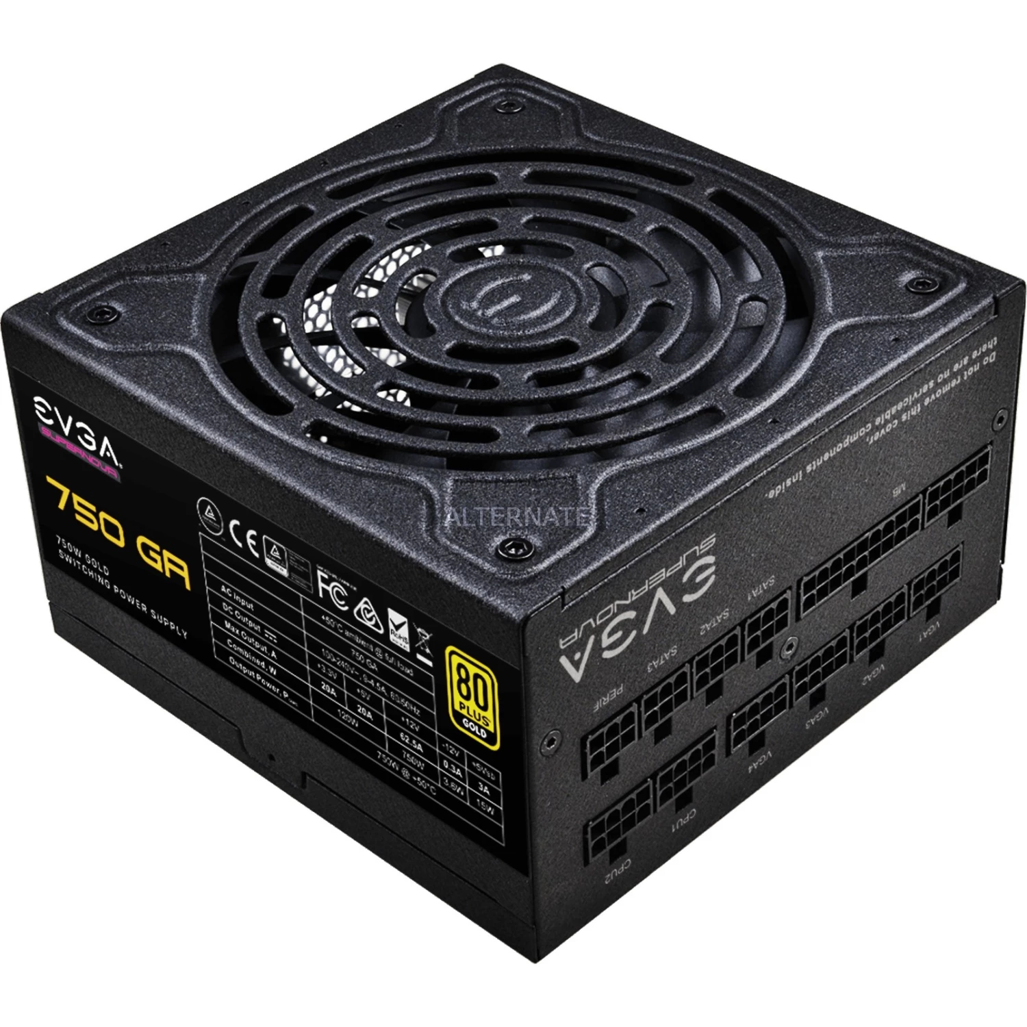 Ab 750 Watt EVGA SuperNOVA 750 P5 750W, PC-Netzteil (schwarz, 6x PCIe, Kabel-Management, 750 Watt) 4 Ab 750 Watt EVGA SuperNOVA 750 P5 750W, PC-Netzteil (schwarz, 6x PCIe, Kabel-Management, 750 Watt) – Bild 2
