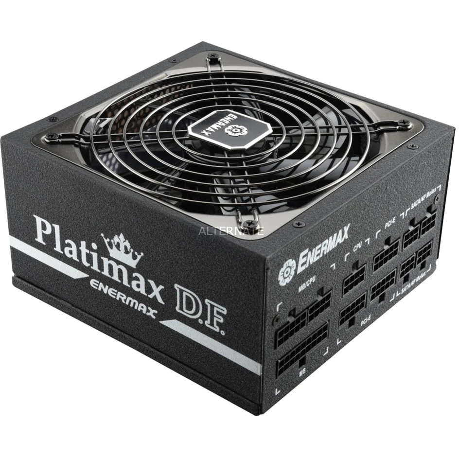 Ab 750 Watt Enermax Platimax D.F 1050W, PC-Netzteil (schwarz, 6x PCIe, Kabel-Management, 1050 Watt) 4 Ab 750 Watt Enermax Platimax D.F 1050W, PC-Netzteil (schwarz, 6x PCIe, Kabel-Management, 1050 Watt) – Bild 2