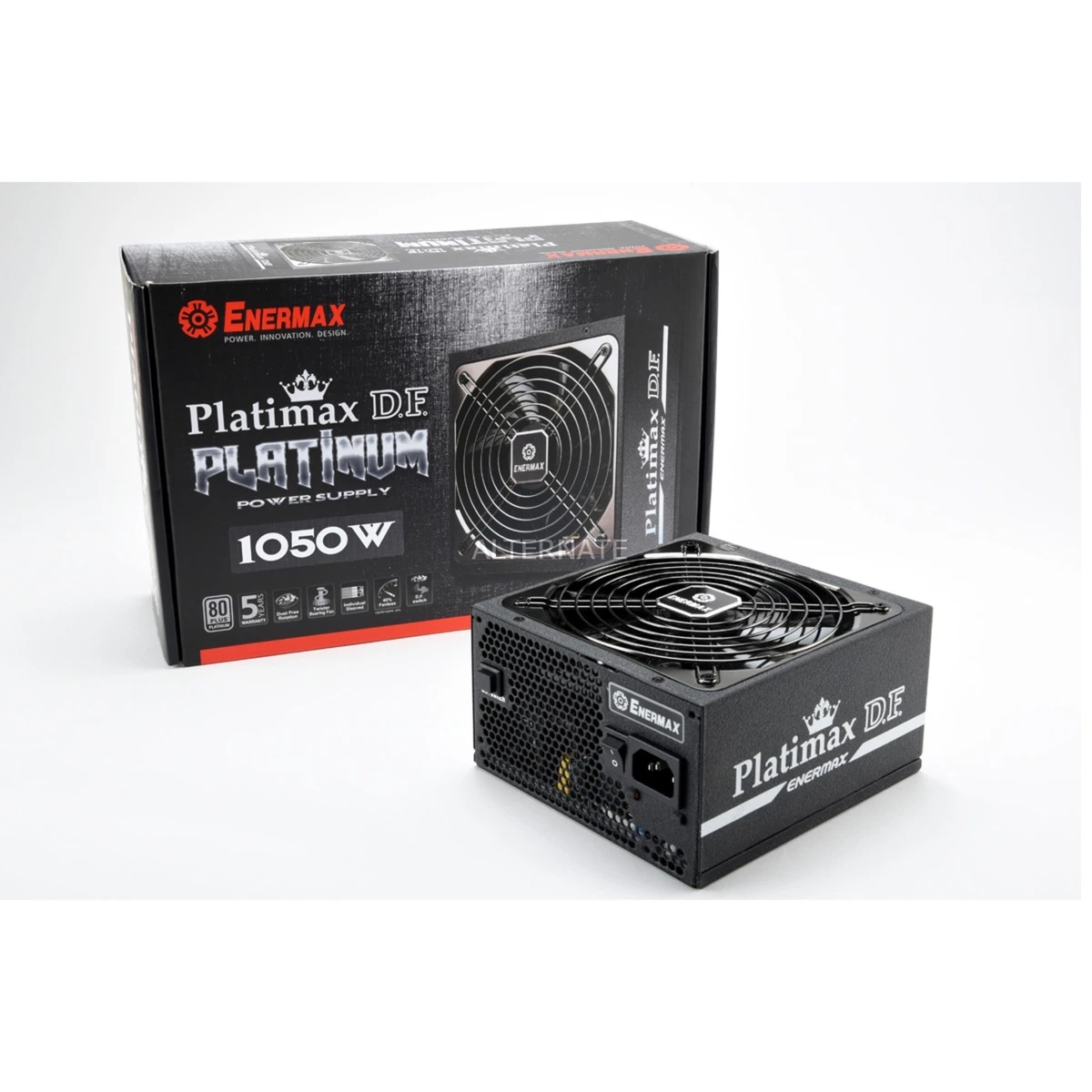 Ab 750 Watt Enermax Platimax D.F 1050W, PC-Netzteil (schwarz, 6x PCIe, Kabel-Management, 1050 Watt) 8 Ab 750 Watt Enermax Platimax D.F 1050W, PC-Netzteil (schwarz, 6x PCIe, Kabel-Management, 1050 Watt) – Bild 6