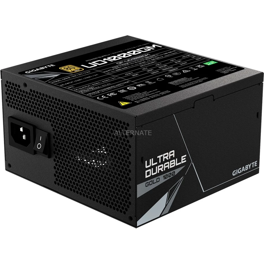 Ab 750 Watt GIGABYTE GP-UD1000GM 1000W, PC-Netzteil (schwarz, 6x PCIe, Kabel-Management, 1000 Watt) 4 Ab 750 Watt GIGABYTE GP-UD1000GM 1000W, PC-Netzteil (schwarz, 6x PCIe, Kabel-Management, 1000 Watt) – Bild 2