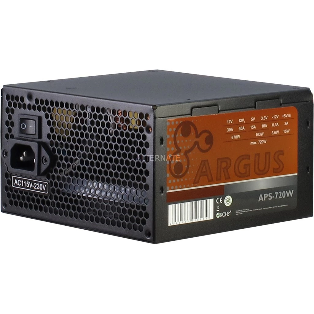Ab 500 Watt Inter-Tech Argus APS-720 720W, PC-Netzteil (schwarz, 2x PCIe, 720 Watt) 3 Ab 500 Watt Inter-Tech Argus APS-720 720W, PC-Netzteil (schwarz, 2x PCIe, 720 Watt)