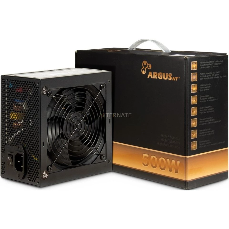 Ab 500 Watt Inter-Tech Argus BPS-500 500W, PC-Netzteil (schwarz, 2x PCIe, 500 Watt) 6 Ab 500 Watt Inter-Tech Argus BPS-500 500W, PC-Netzteil (schwarz, 2x PCIe, 500 Watt) – Bild 4