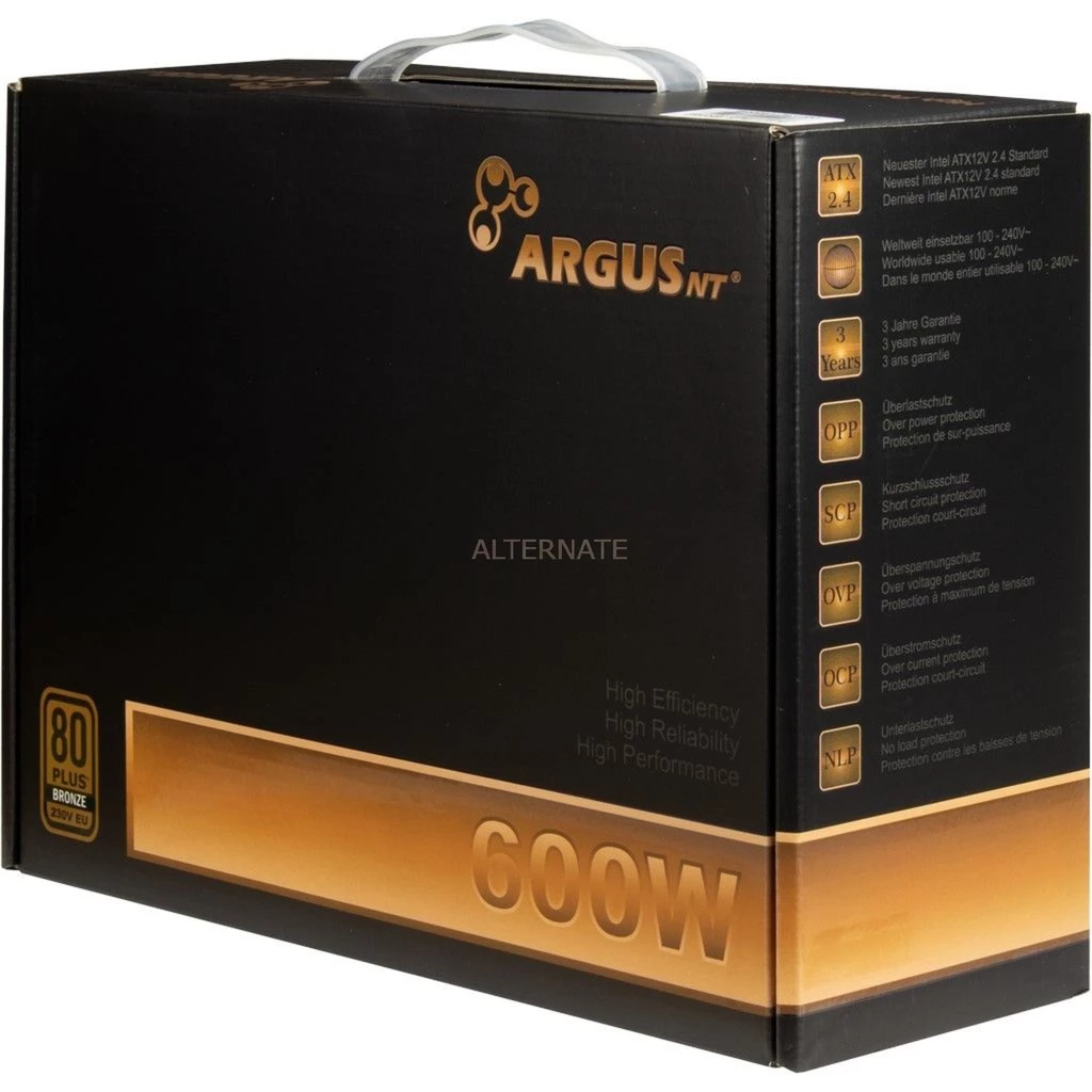 Ab 500 Watt Inter-Tech Argus BPS-600 600W, PC-Netzteil (schwarz, 4x PCIe, 600 Watt) 7 Ab 500 Watt Inter-Tech Argus BPS-600 600W, PC-Netzteil (schwarz, 4x PCIe, 600 Watt) – Bild 5