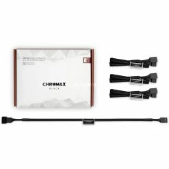 Netzteilkabel Noctua NA-SEC1 Chromax Black, Verlängerungskabel (schwarz, 30cm, 4 Stück)
