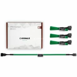 Netzteilkabel Noctua NA-SEC1 Chromax Green, Verlängerungskabel (grün, 30cm, 4 Stück)