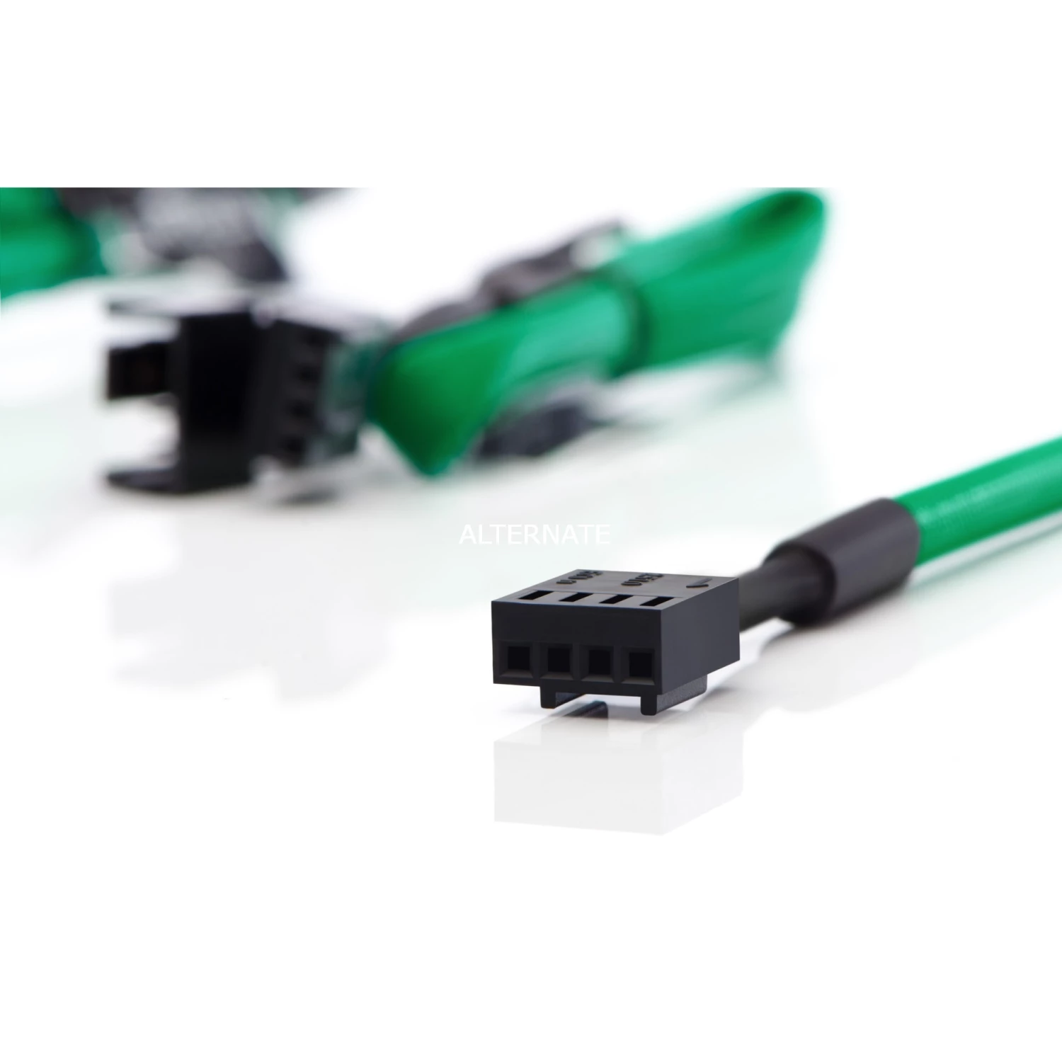 Netzteilkabel Noctua NA-SEC1 Chromax Green, Verlängerungskabel (grün, 30cm, 4 Stück) 4 Netzteilkabel Noctua NA-SEC1 Chromax Green, Verlängerungskabel (grün, 30cm, 4 Stück) – Bild 2