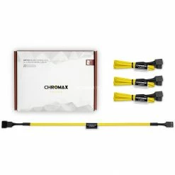 Netzteilkabel Noctua NA-SEC1 Chromax Yellow, Verlängerungskabel (gelb, 30cm, 4 Stück)