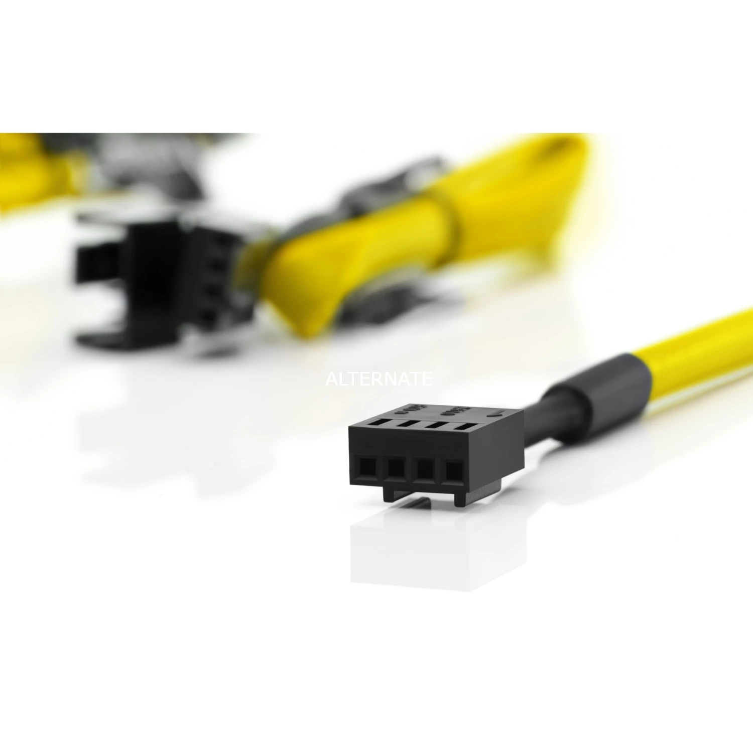 Netzteilkabel Noctua NA-SEC1 Chromax Yellow, Verlängerungskabel (gelb, 30cm, 4 Stück) 4 Netzteilkabel Noctua NA-SEC1 Chromax Yellow, Verlängerungskabel (gelb, 30cm, 4 Stück) – Bild 2