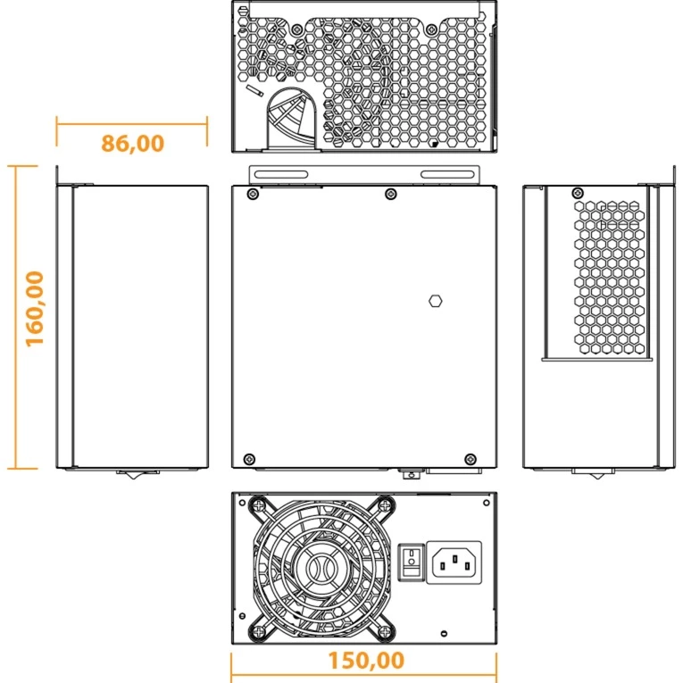 Ab 750 Watt Seasonic SSP-1000RS Bulk 1000W, PC-Netzteil (grau, 1000 Watt) 8 Ab 750 Watt Seasonic SSP-1000RS Bulk 1000W, PC-Netzteil (grau, 1000 Watt) – Bild 6