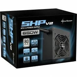 Ab 500 Watt Sharkoon SHP650 V2, PC-Netzteil (schwarz, 2x PCIe, 650 Watt) -Angebote Netzteile Store Sharkoon SHP650 V2 PC Netzteil@@tn6s21 03