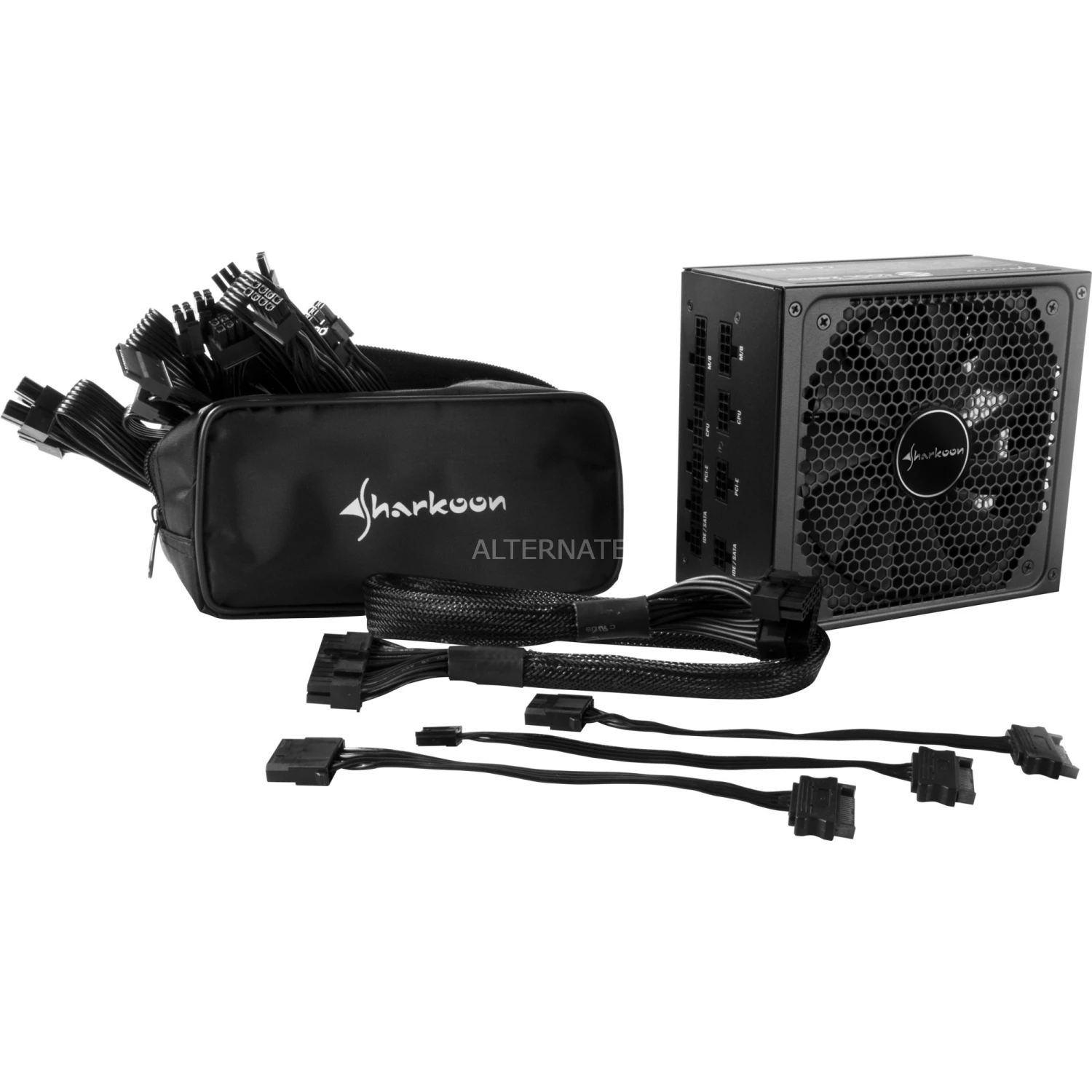 Ab 750 Watt Sharkoon SilentStorm Cool Zero 750W, PC-Netzteil (schwarz, 4x PCIe, Kabel-Management, 750 Watt) 7 Ab 750 Watt Sharkoon SilentStorm Cool Zero 750W, PC-Netzteil (schwarz, 4x PCIe, Kabel-Management, 750 Watt) – Bild 5