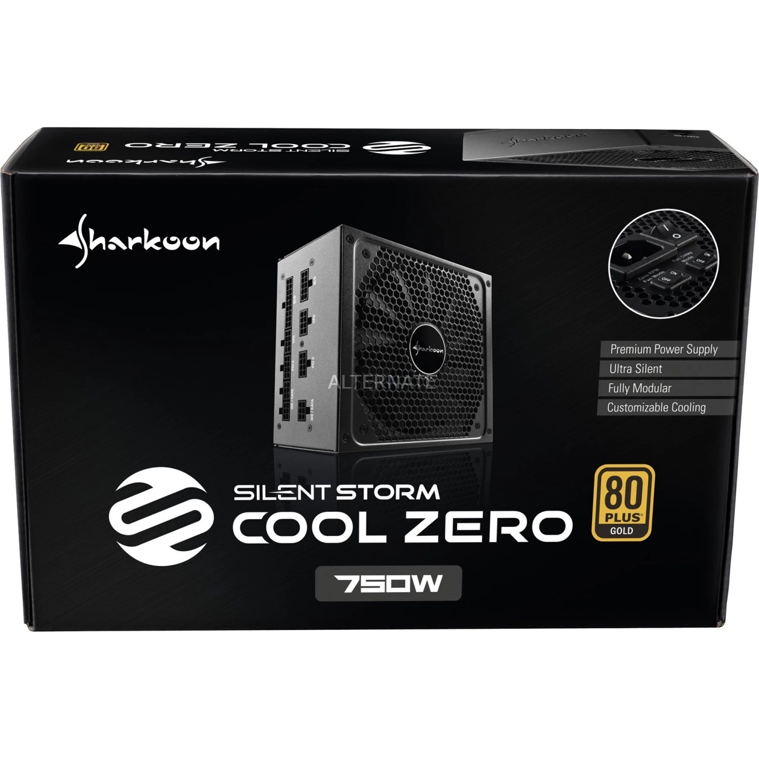 Ab 750 Watt Sharkoon SilentStorm Cool Zero 750W, PC-Netzteil (schwarz, 4x PCIe, Kabel-Management, 750 Watt) 8 Ab 750 Watt Sharkoon SilentStorm Cool Zero 750W, PC-Netzteil (schwarz, 4x PCIe, Kabel-Management, 750 Watt) – Bild 6