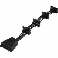 Netzteilkabel SilverStone CP06 4x SATA, Y-Kabel (schwarz)
