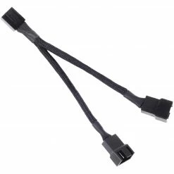 Netzteilkabel SilverStone SST-CPF01, Y-Kabel (schwarz, 10 Cm)