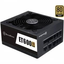 Ab 500 Watt SilverStone SST-ET600-MG, PC-Netzteil (schwarz, 2x PCIe, Kabel-Management, 600 Watt)