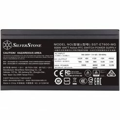 Ab 500 Watt SilverStone SST-ET600-MG, PC-Netzteil (schwarz, 2x PCIe, Kabel-Management, 600 Watt) 11 Ab 500 Watt SilverStone SST-ET600-MG, PC-Netzteil (schwarz, 2x PCIe, Kabel-Management, 600 Watt) -Angebote Netzteile Store SilverStone SST ET600 MG PC Netzteil@@tn6i26 4