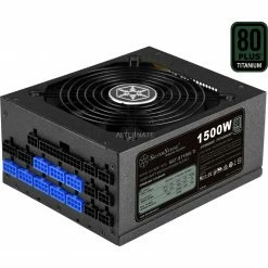 Ab 750 Watt SilverStone SST-ST1500-TI V2.0, PC-Netzteil (schwarz, 8x PCIe, Kabel-Management, 1500 Watt)