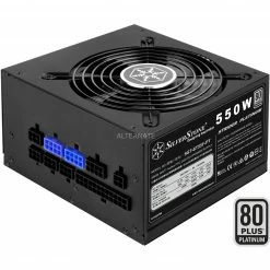 Ab 500 Watt SilverStone SST-ST55F-PT, PC-Netzteil (schwarz, 2x PCIe, Kabel-Management, 550 Watt)