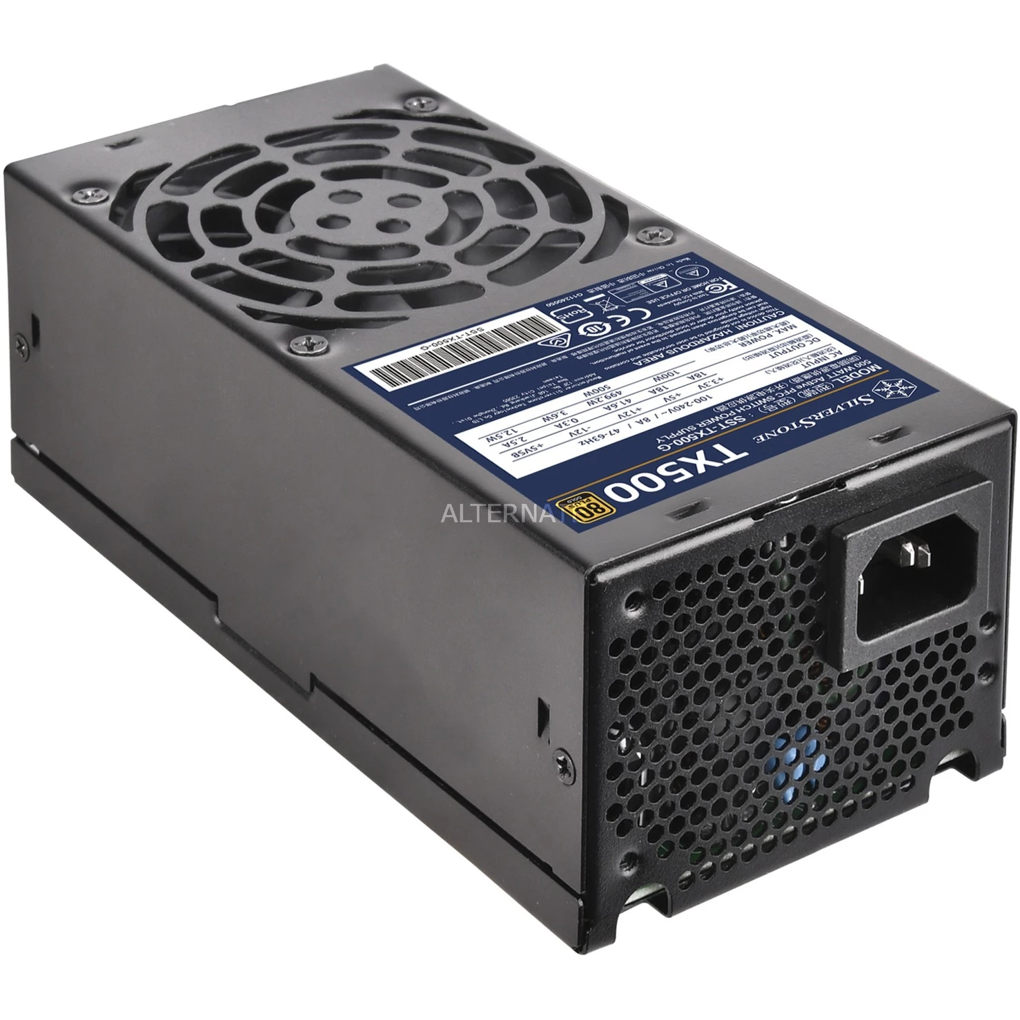 Ab 500 Watt SilverStone SST-TX500-G 500W, PC-Netzteil (schwarz, 2x PCIe, 500 Watt) 6 Ab 500 Watt SilverStone SST-TX500-G 500W, PC-Netzteil (schwarz, 2x PCIe, 500 Watt) – Bild 4