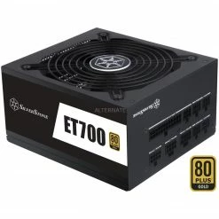 Ab 500 Watt SilverStone SilvStone SST-ET700-MG, PC-Netzteil (schwarz, 4x PCIe, Kabel-Management, 700 Watt)
