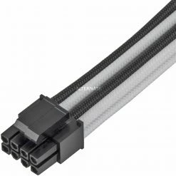 Gesleevte Kabel SilverStone Strom-Verlängerungskabel SST-PP07E-EPS8BW (schwarz/weiß, 30cm) -Angebote Netzteile Store SilverStone Strom Verl ngerungskabel SST PP07E EPS8BW@@1758424 2