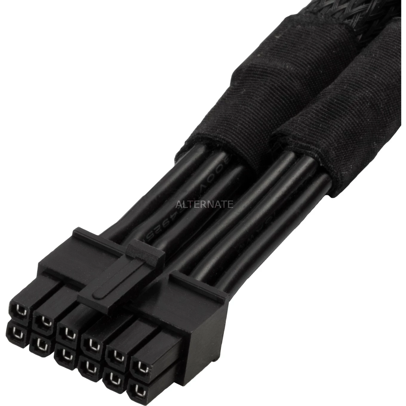 Gesleevte Kabel SilverStone Stromkabel SST-PP12-EPS (schwarz, 55cm) 5 Gesleevte Kabel SilverStone Stromkabel SST-PP12-EPS (schwarz, 55cm) – Bild 4