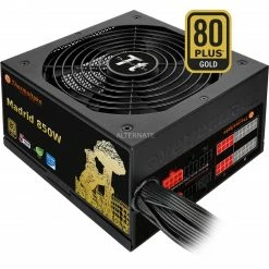 Ab 750 Watt Thermaltake Madrid 850W, PC-Netzteil (schwarz, 4x PCIe, 850 Watt)