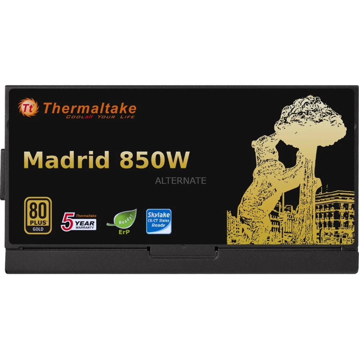 Ab 750 Watt Thermaltake Madrid 850W, PC-Netzteil (schwarz, 4x PCIe, 850 Watt) 5 Ab 750 Watt Thermaltake Madrid 850W, PC-Netzteil (schwarz, 4x PCIe, 850 Watt) – Bild 3