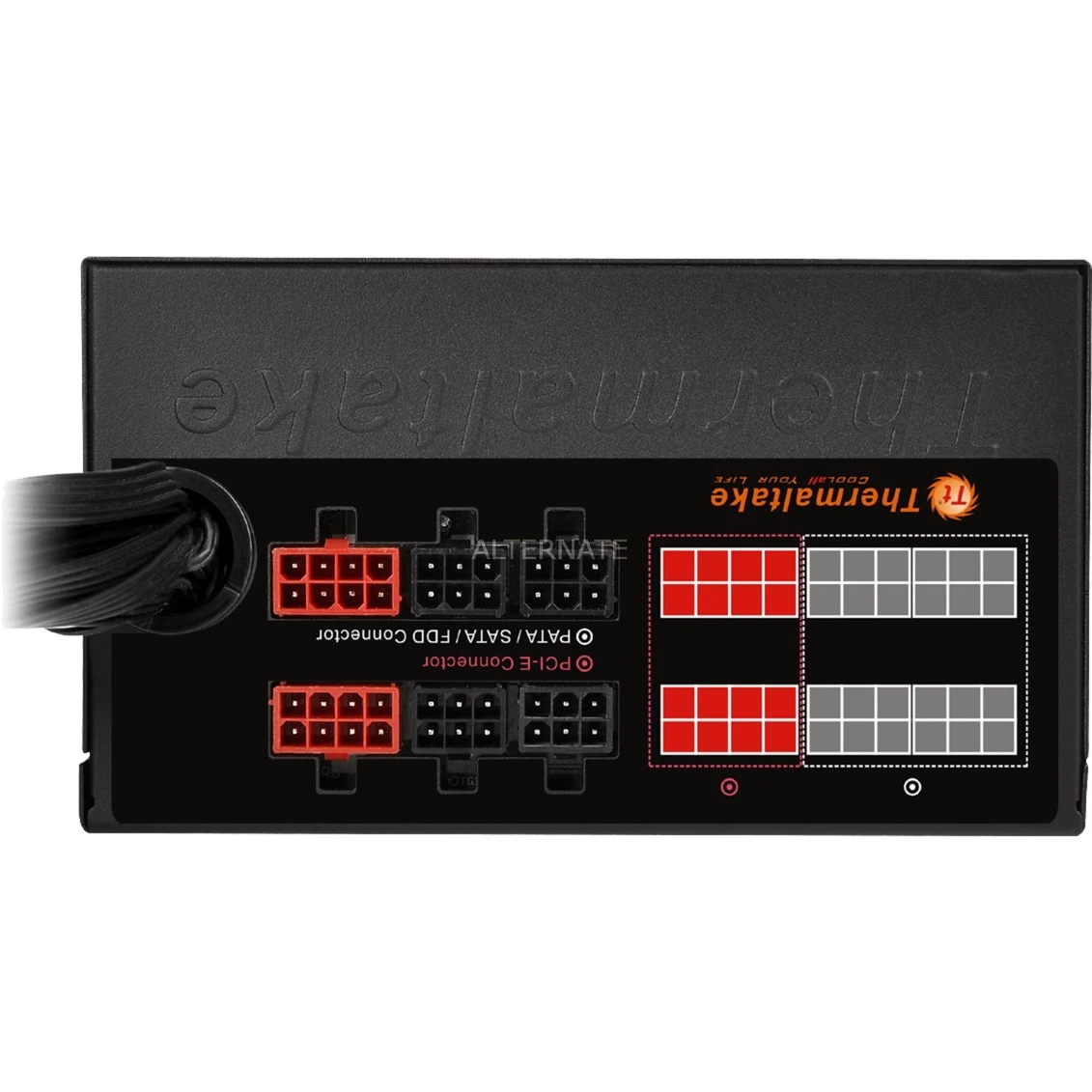 Ab 750 Watt Thermaltake Madrid 850W, PC-Netzteil (schwarz, 4x PCIe, 850 Watt) 6 Ab 750 Watt Thermaltake Madrid 850W, PC-Netzteil (schwarz, 4x PCIe, 850 Watt) – Bild 4