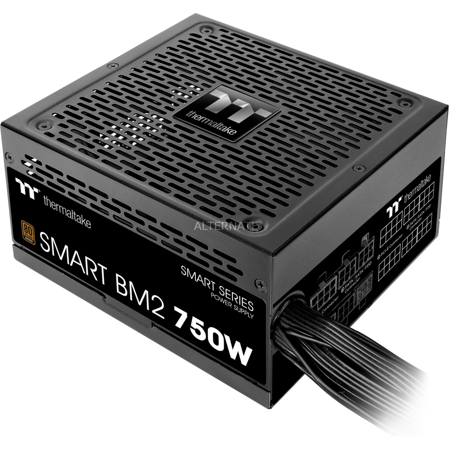 Ab 750 Watt Thermaltake Smart BM2 Semi Modular 750W, PC-Netzteil (schwarz, 4x PCIe, Kabel-Management, 750 Watt) 5 Ab 750 Watt Thermaltake Smart BM2 Semi Modular 750W, PC-Netzteil (schwarz, 4x PCIe, Kabel-Management, 750 Watt) – Bild 3