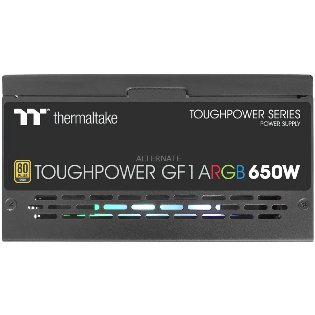 Ab 500 Watt Thermaltake Toughpower GF1 ARGB 650W, PC-Netzteil (schwarz, 4x PCIe, Kabel-Management, 650 Watt) 8 Ab 500 Watt Thermaltake Toughpower GF1 ARGB 650W, PC-Netzteil (schwarz, 4x PCIe, Kabel-Management, 650 Watt) – Bild 6
